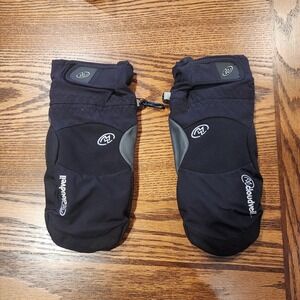 Cloudveil Schoeller Leather Ski Mittens Womens M Vintage Alpine F6-8080